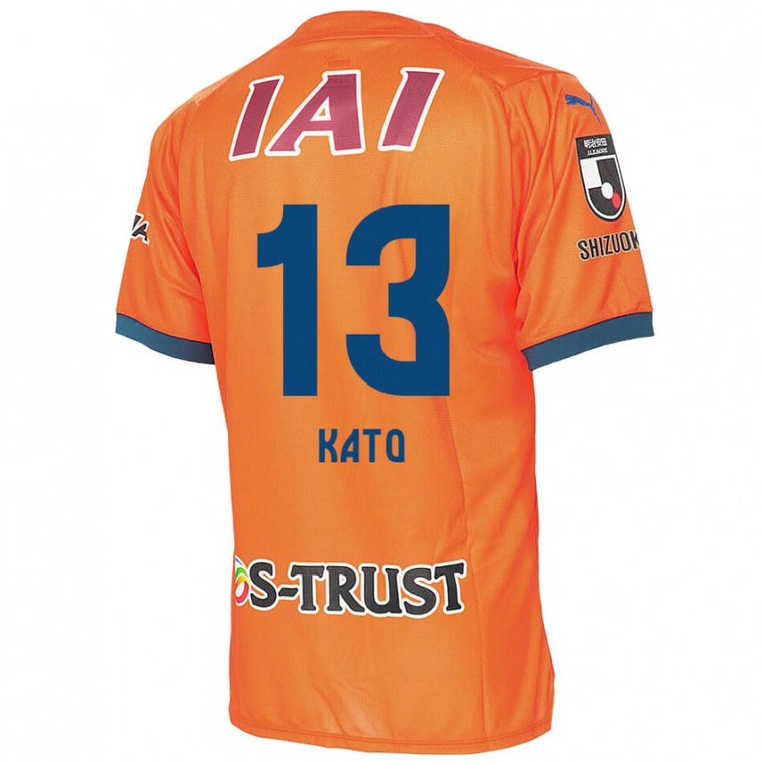 Niño Fútbol Camiseta Daiya Kato #13 Naranja Azul 1ª Equipación 2024/25 México