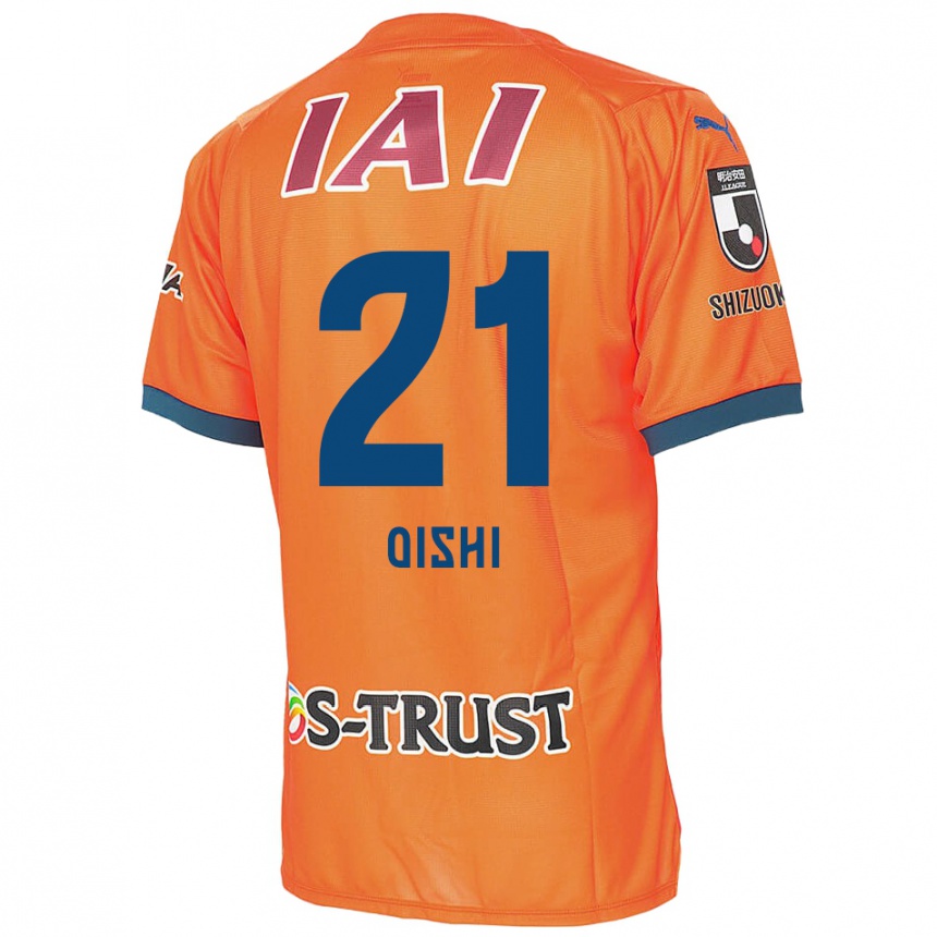 Niño Fútbol Camiseta Kaede Oishi #21 Naranja Azul 1ª Equipación 2024/25 México