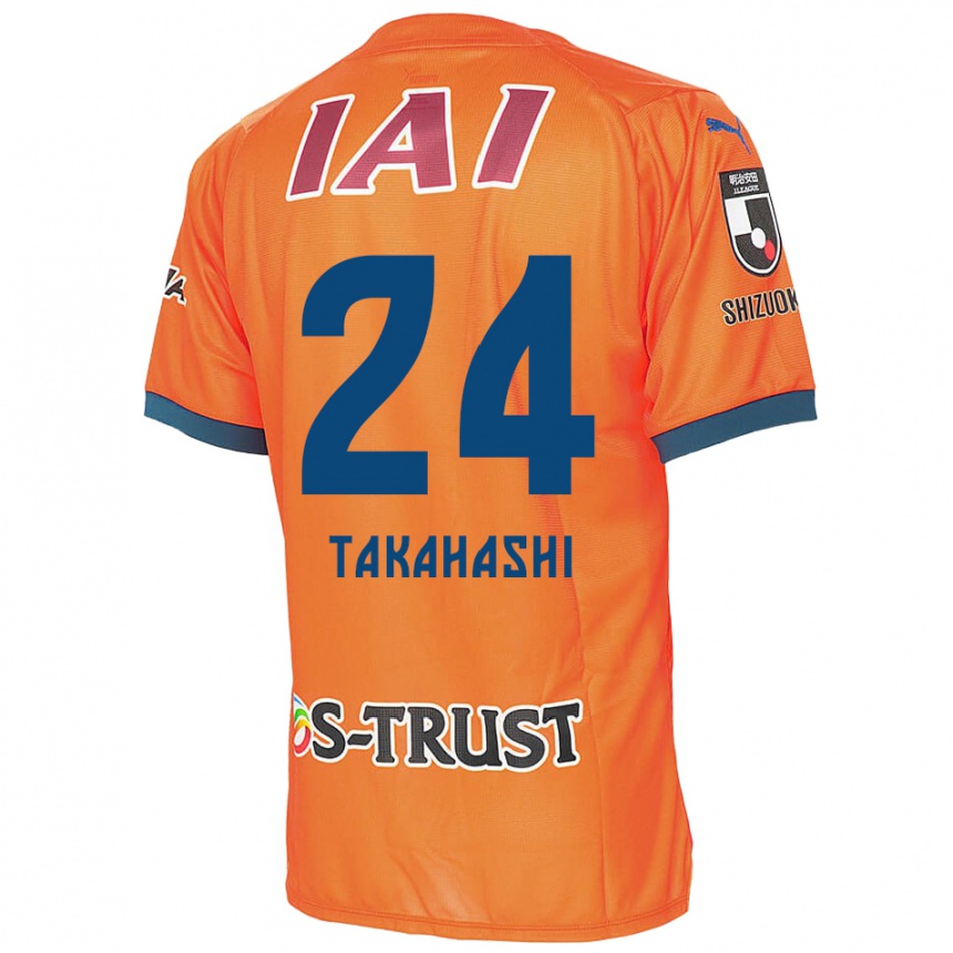 Niño Fútbol Camiseta Yuzuki Takahashi #24 Naranja Azul 1ª Equipación 2024/25 México