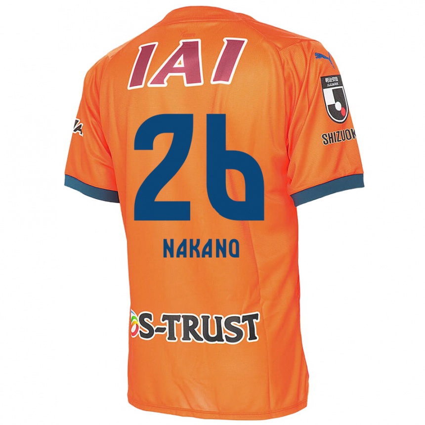 Niño Fútbol Camiseta Takeru Nakano #26 Naranja Azul 1ª Equipación 2024/25 México