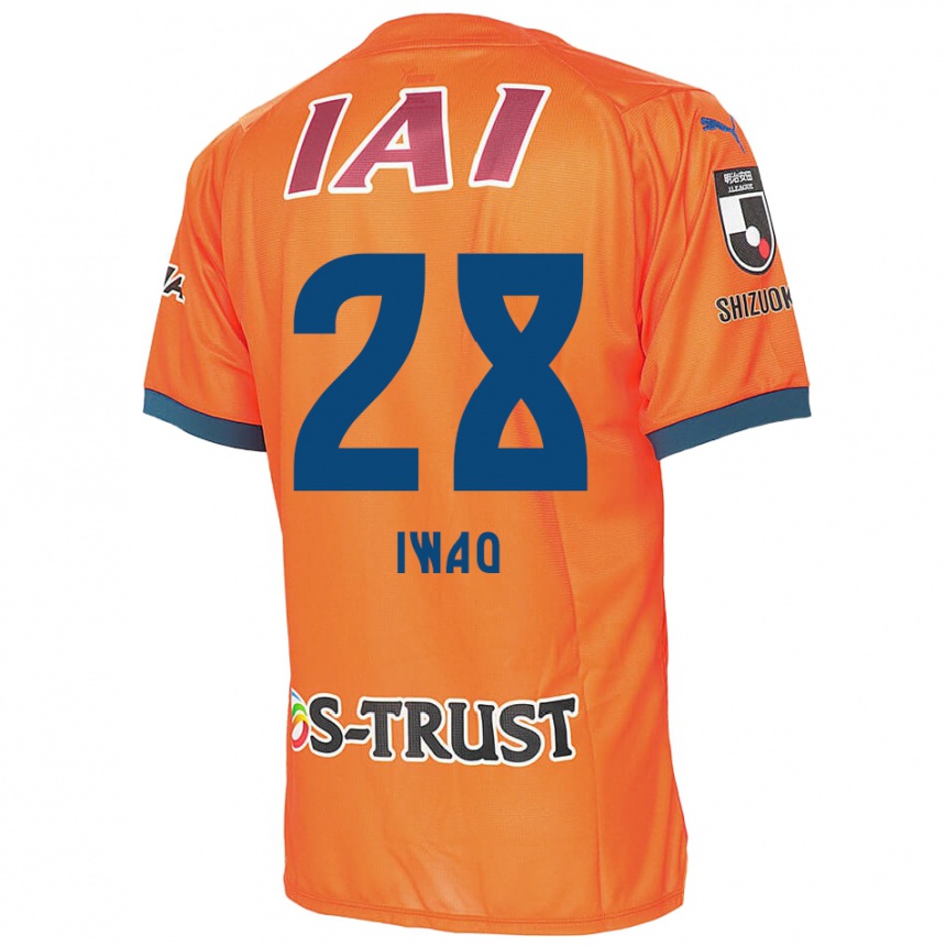 Niño Fútbol Camiseta Takeru Iwao #28 Naranja Azul 1ª Equipación 2024/25 México