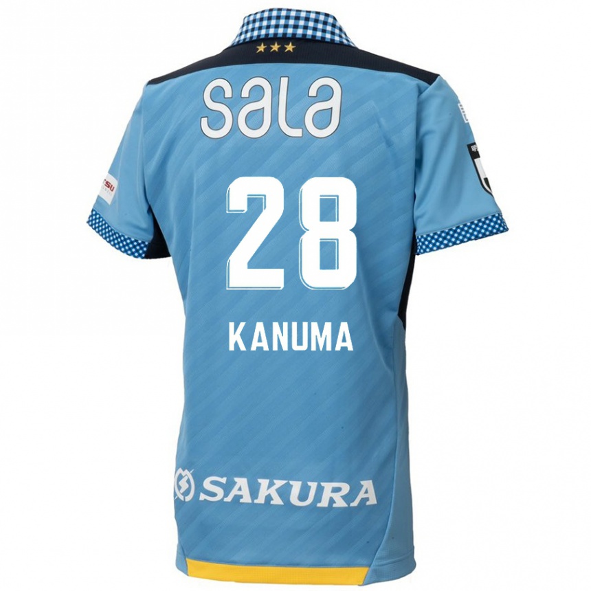 Niño Fútbol Camiseta Naoki Kanuma #28 Azul Negro 1ª Equipación 2024/25 México