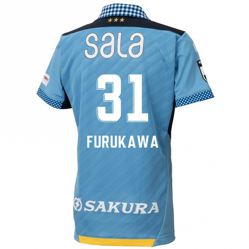 Niño Fútbol Camiseta Yosuke Furukawa #31 Azul Negro 1ª Equipación 2024/25 México