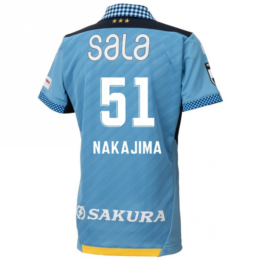 Niño Fútbol Camiseta Keitaro Nakajima #51 Azul Negro 1ª Equipación 2024/25 México