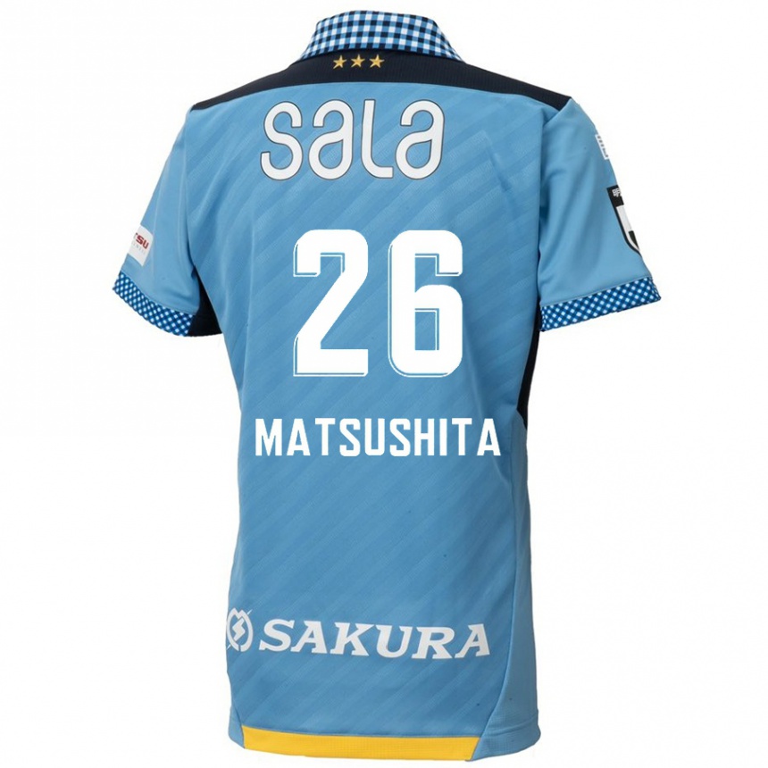 Niño Fútbol Camiseta Sota Matsushita #26 Azul Negro 1ª Equipación 2024/25 México