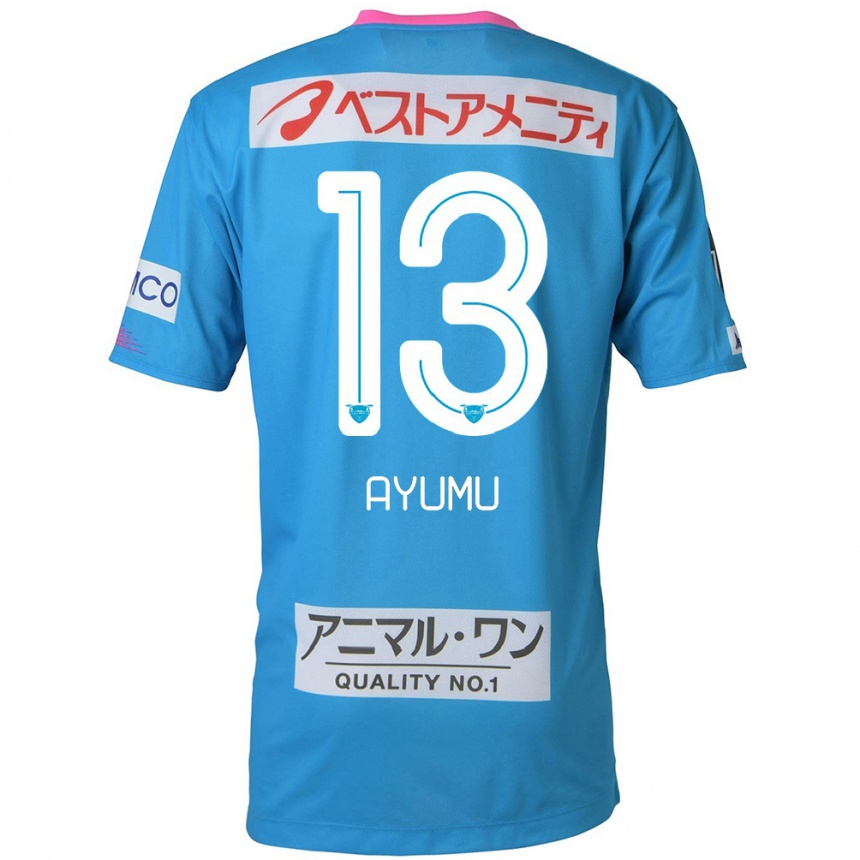 Niño Fútbol Camiseta Ayumu Yokoyama #13 Azul Rosado 1ª Equipación 2024/25 México