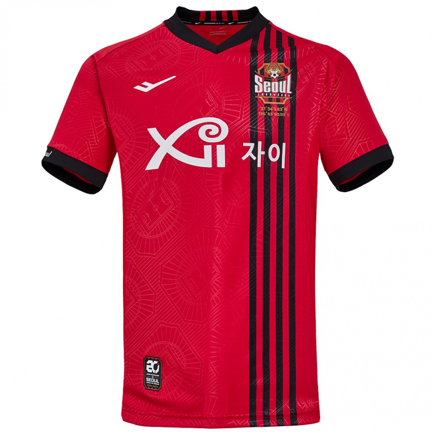 Niño Fútbol Camiseta Sang-Hoon Paik #25 Negro Rojo 1ª Equipación 2024/25 México