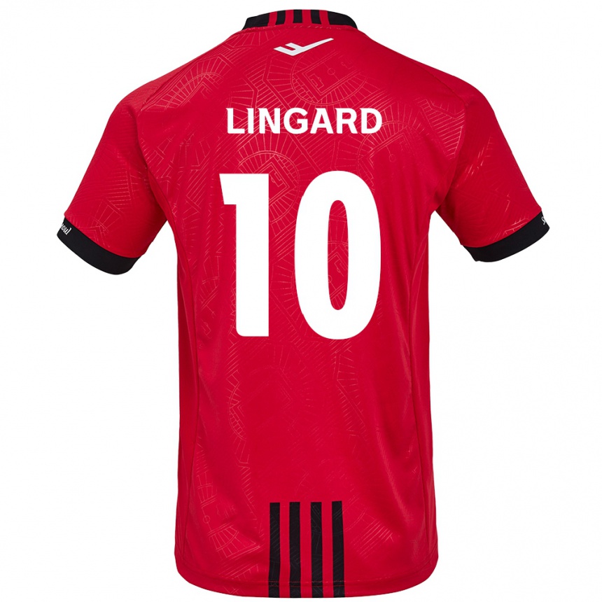 Niño Fútbol Camiseta Jesse Lingard #10 Negro Rojo 1ª Equipación 2024/25 México