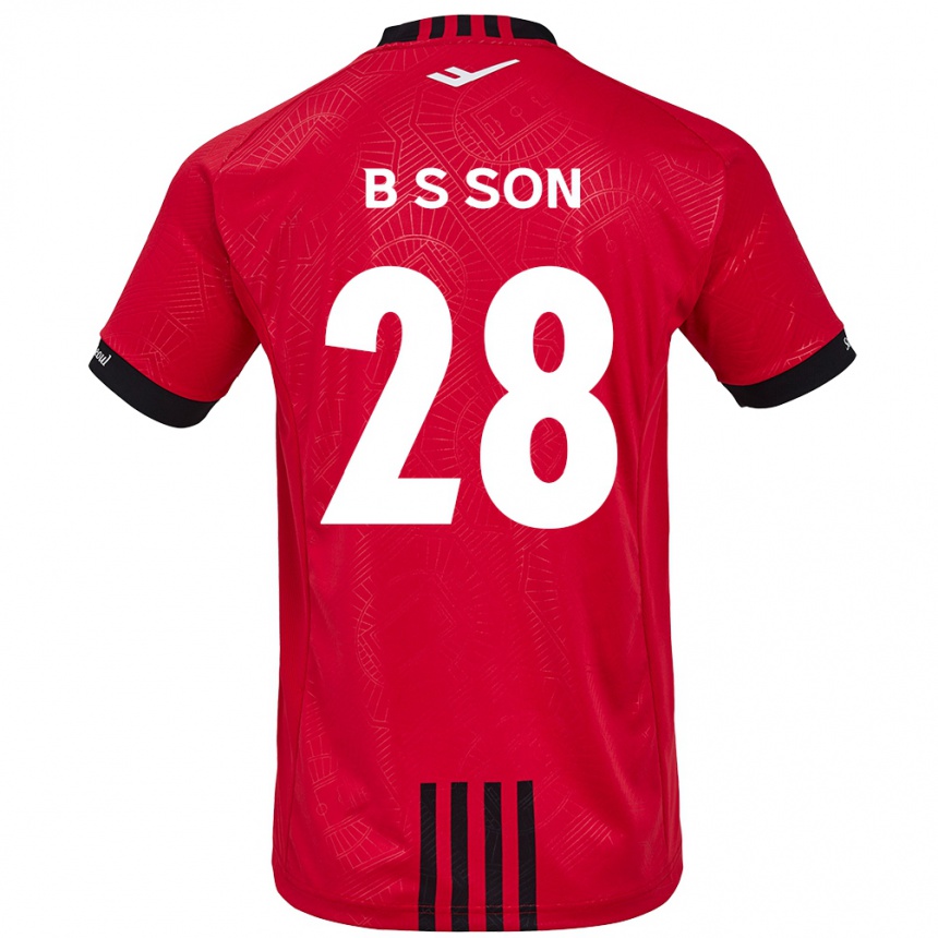 Niño Fútbol Camiseta Seung-Beom Son #28 Negro Rojo 1ª Equipación 2024/25 México