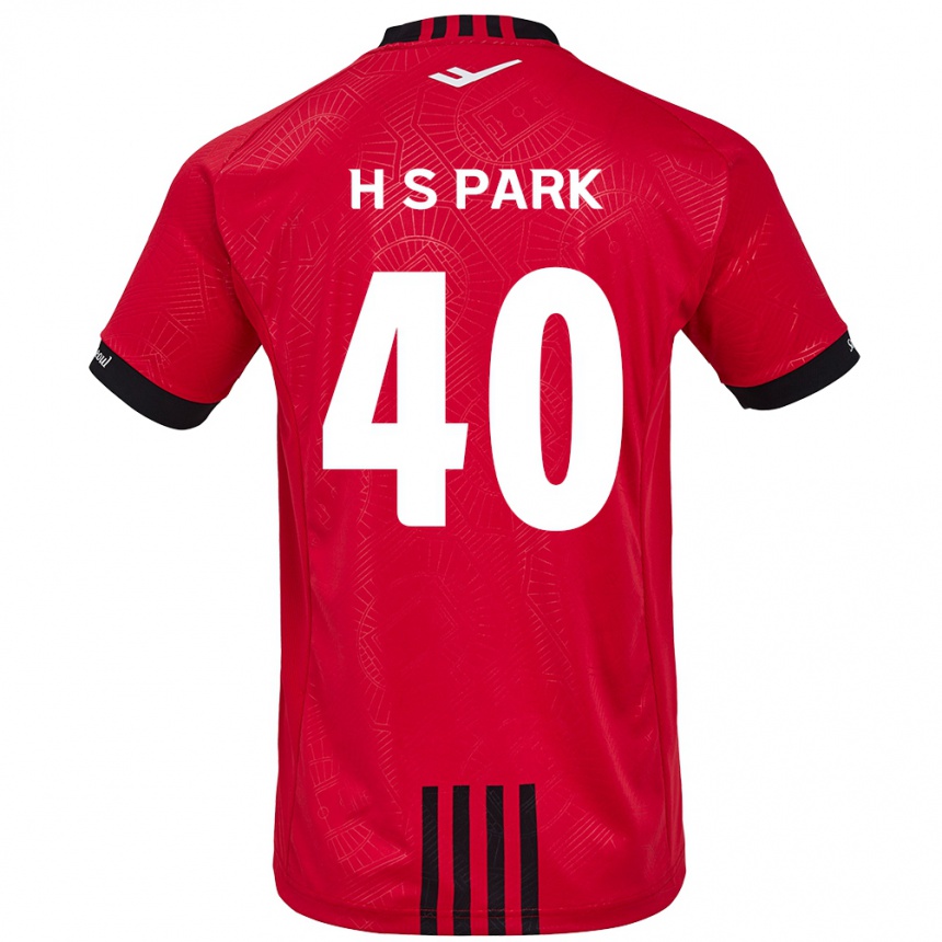 Niño Fútbol Camiseta Seong-Hun Park #40 Negro Rojo 1ª Equipación 2024/25 México