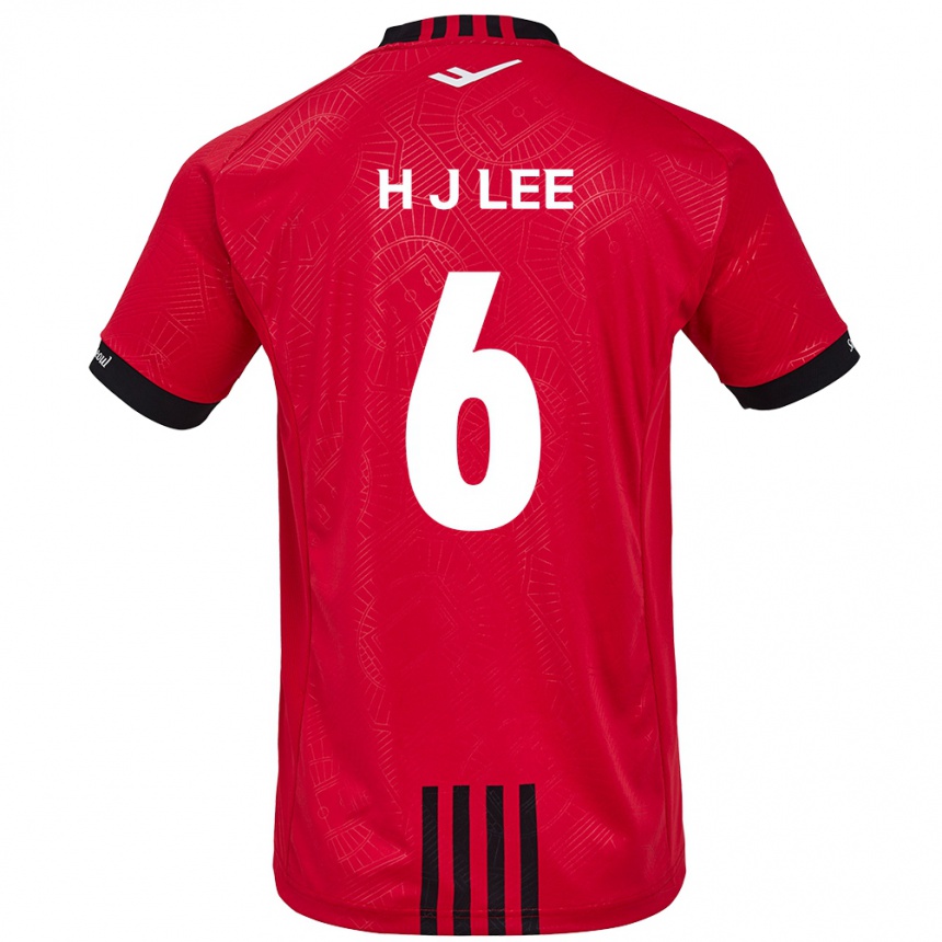 Niño Fútbol Camiseta Ju-Hwan Lee #6 Negro Rojo 1ª Equipación 2024/25 México