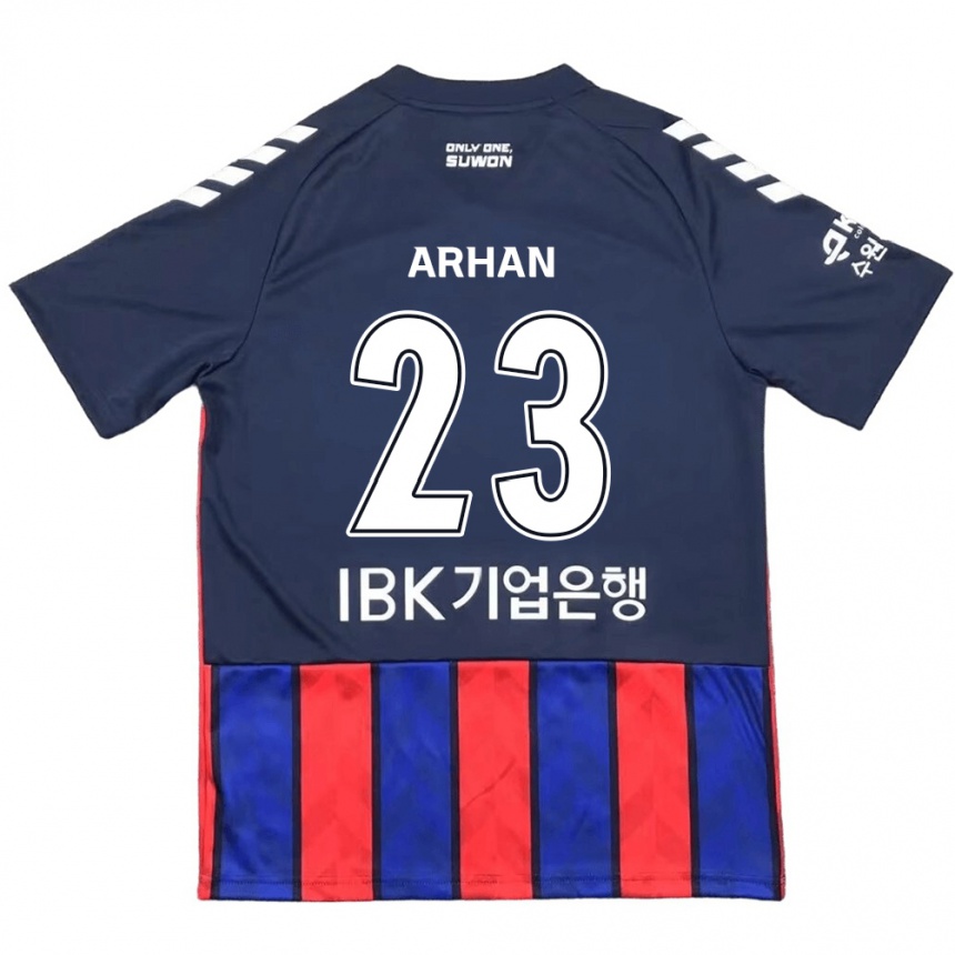 Niño Fútbol Camiseta Pratama Arhan #23 Azul Rojo 1ª Equipación 2024/25 México