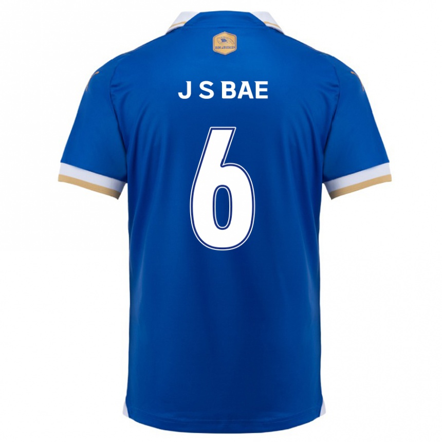 Niño Fútbol Camiseta Seo-Joon Bae #6 Azul Blanco 1ª Equipación 2024/25 México