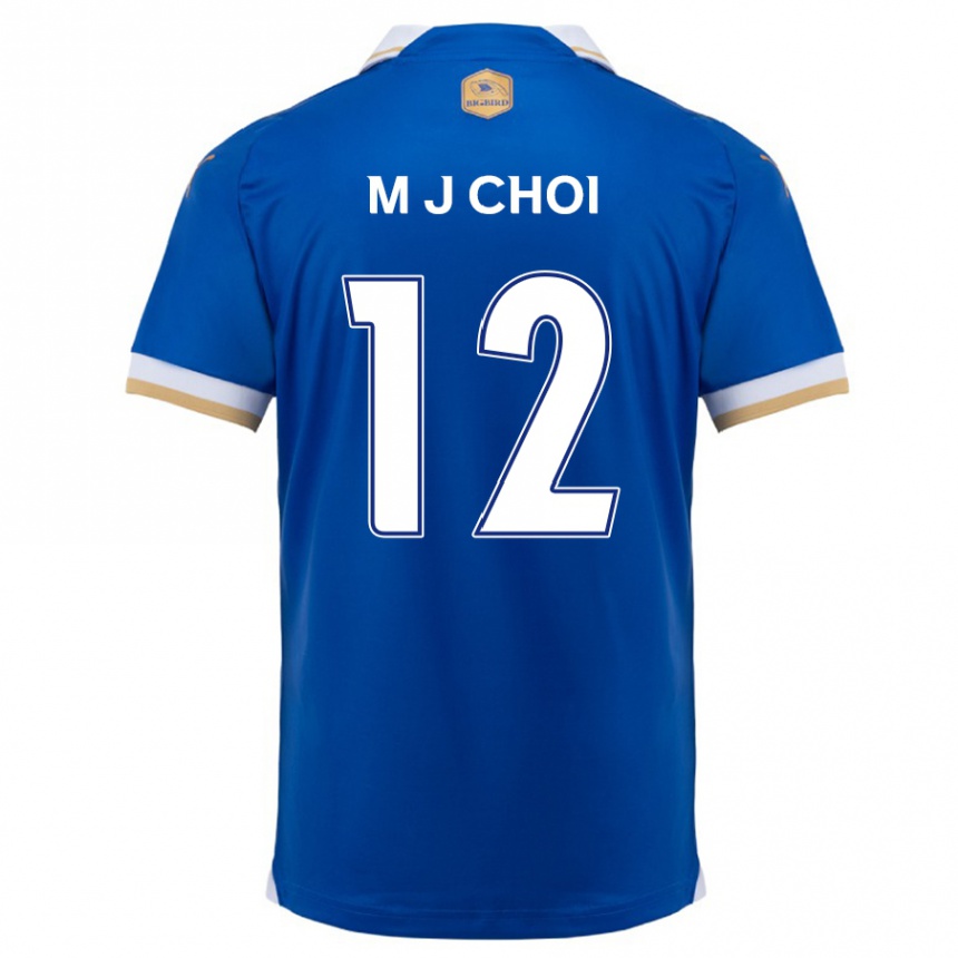 Niño Fútbol Camiseta Ji-Moog Choi #12 Azul Blanco 1ª Equipación 2024/25 México