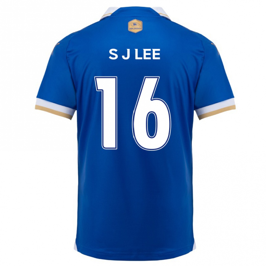 Niño Fútbol Camiseta Jong-Sung Lee #16 Azul Blanco 1ª Equipación 2024/25 México