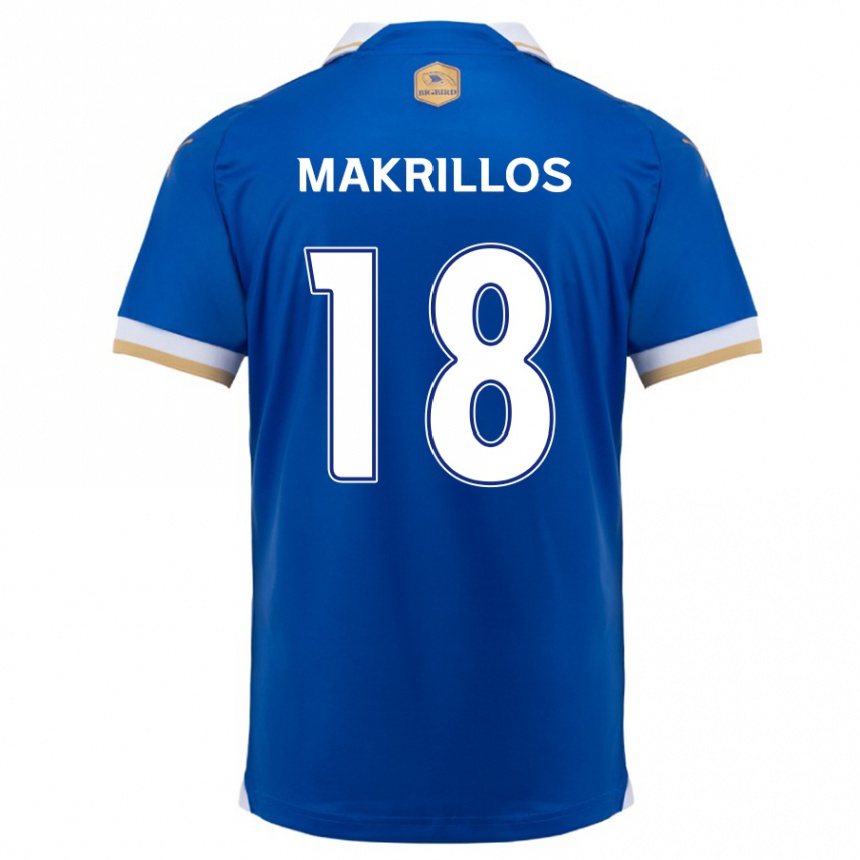 Niño Fútbol Camiseta Peter Makrillos #18 Azul Blanco 1ª Equipación 2024/25 México