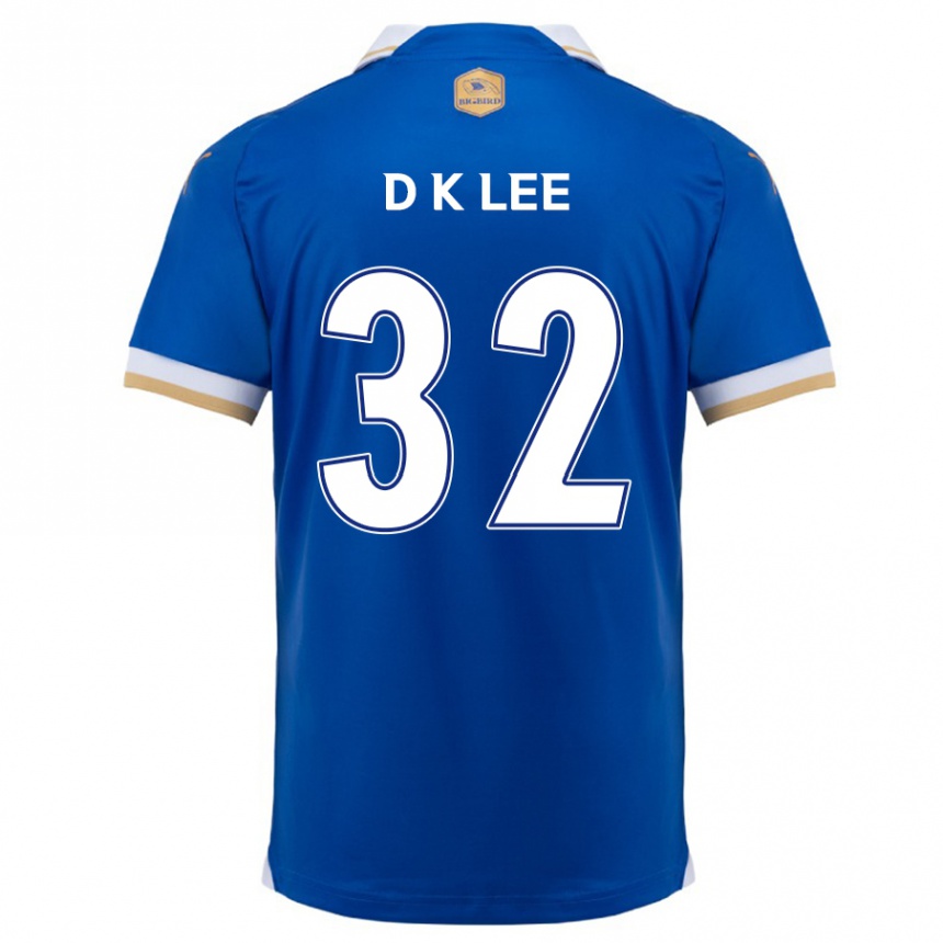 Niño Fútbol Camiseta Kyu-Dong Lee #32 Azul Blanco 1ª Equipación 2024/25 México