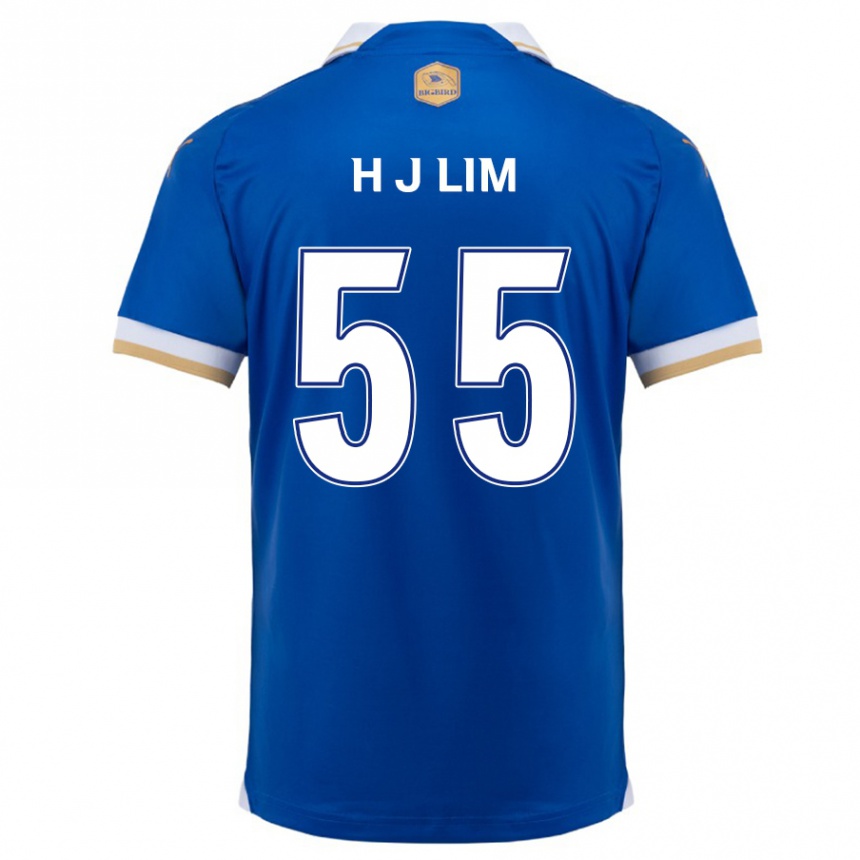 Niño Fútbol Camiseta Ji-Hoon Lim #55 Azul Blanco 1ª Equipación 2024/25 México