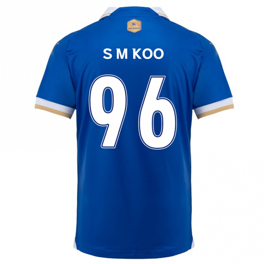 Niño Fútbol Camiseta Min-Seo Koo #96 Azul Blanco 1ª Equipación 2024/25 México