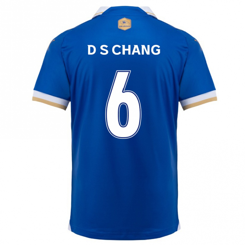 Niño Fútbol Camiseta Se-Dong Chang #6 Azul Blanco 1ª Equipación 2024/25 México