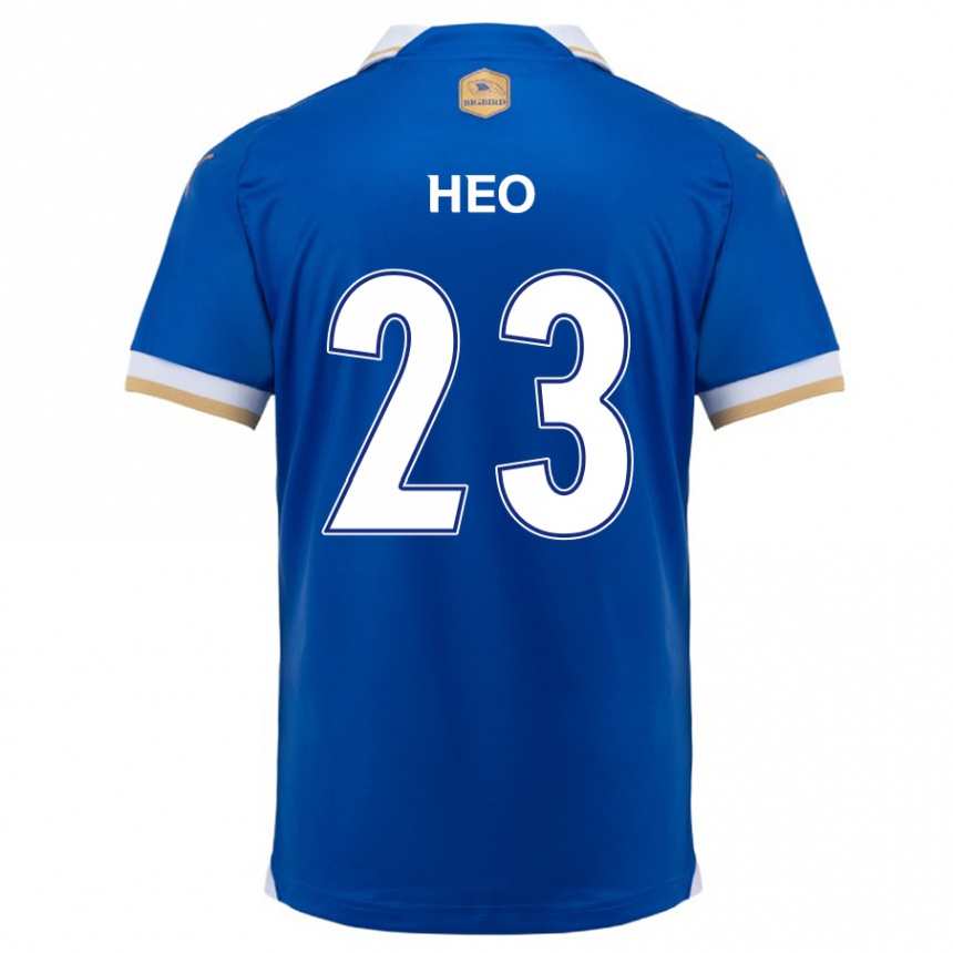 Niño Fútbol Camiseta Hwan Heo #23 Azul Blanco 1ª Equipación 2024/25 México