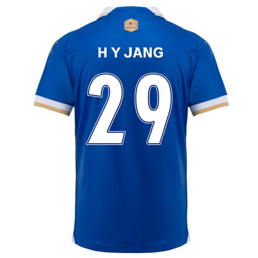 Niño Fútbol Camiseta Yo-Han Jang #29 Azul Blanco 1ª Equipación 2024/25 México