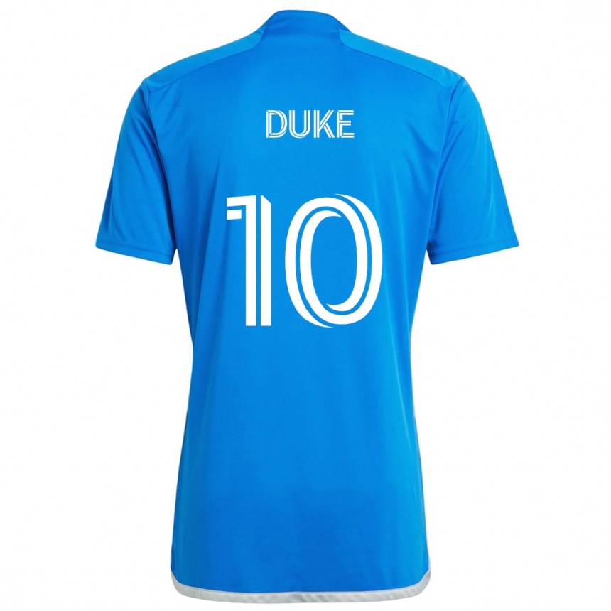 Niño Fútbol Camiseta Bryce Duke #10 Azul Blanco 1ª Equipación 2024/25 México