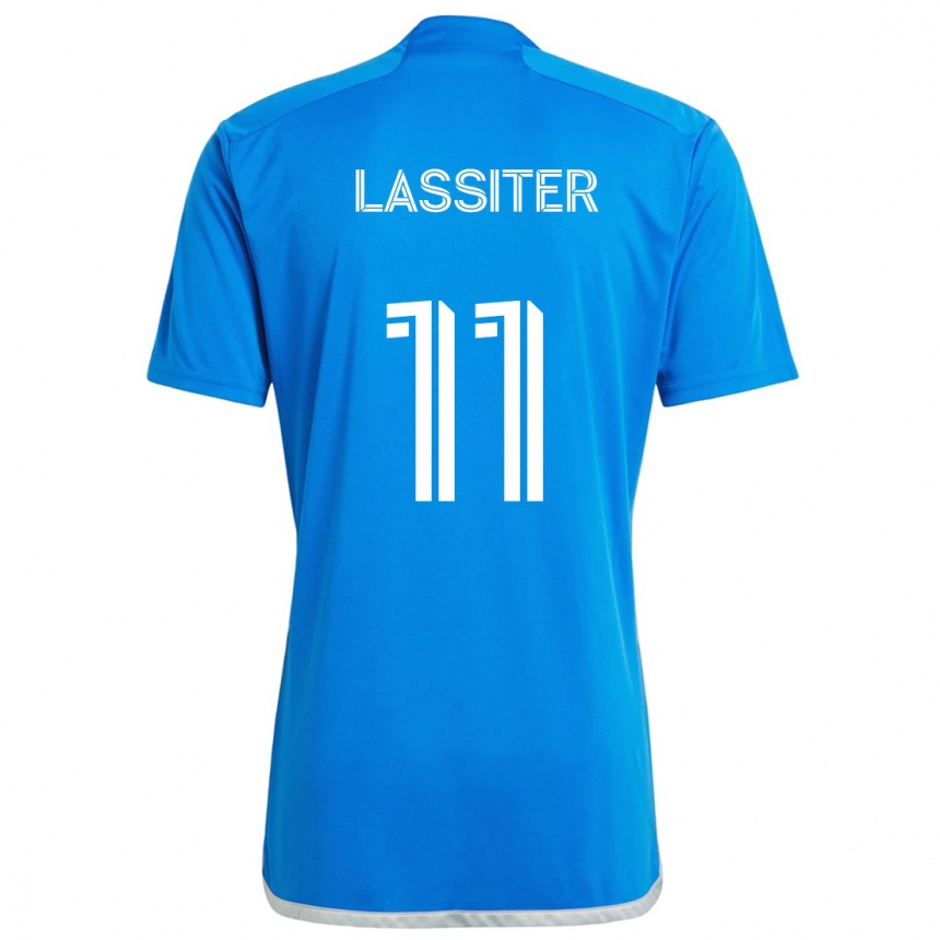 Niño Fútbol Camiseta Ariel Lassiter #11 Azul Blanco 1ª Equipación 2024/25 México