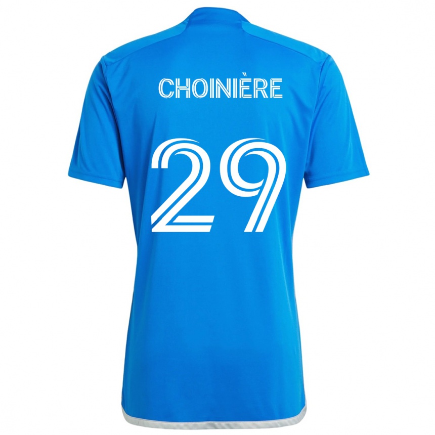 Niño Fútbol Camiseta Mathieu Choinière #29 Azul Blanco 1ª Equipación 2024/25 México