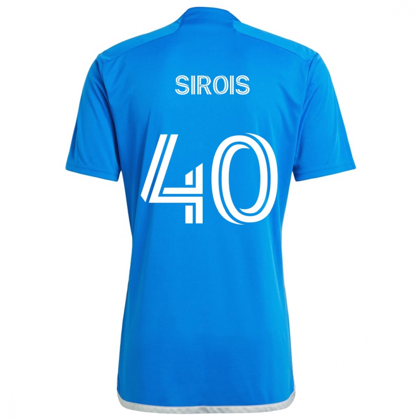 Niño Fútbol Camiseta Jonathan Sirois #40 Azul Blanco 1ª Equipación 2024/25 México