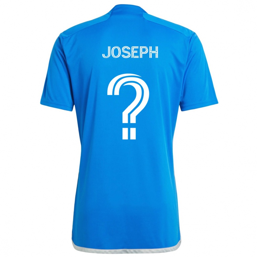 Niño Fútbol Camiseta Sebastien Joseph #0 Azul Blanco 1ª Equipación 2024/25 México