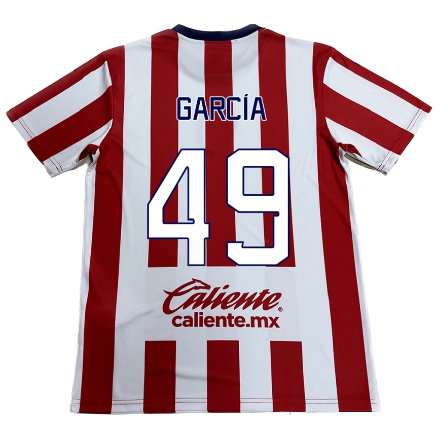 Niño Fútbol Camiseta Gilberto García #49 Rojo Blanco 1ª Equipación 2024/25 México