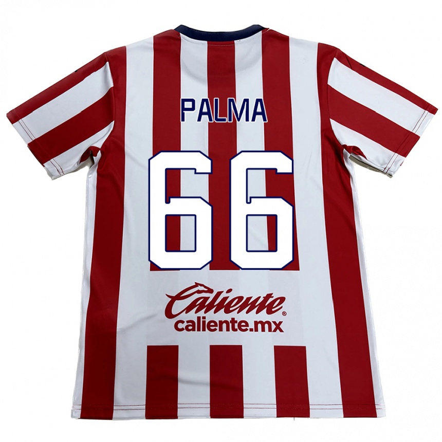 Niño Fútbol Camiseta Arturo Palma #66 Rojo Blanco 1ª Equipación 2024/25 México