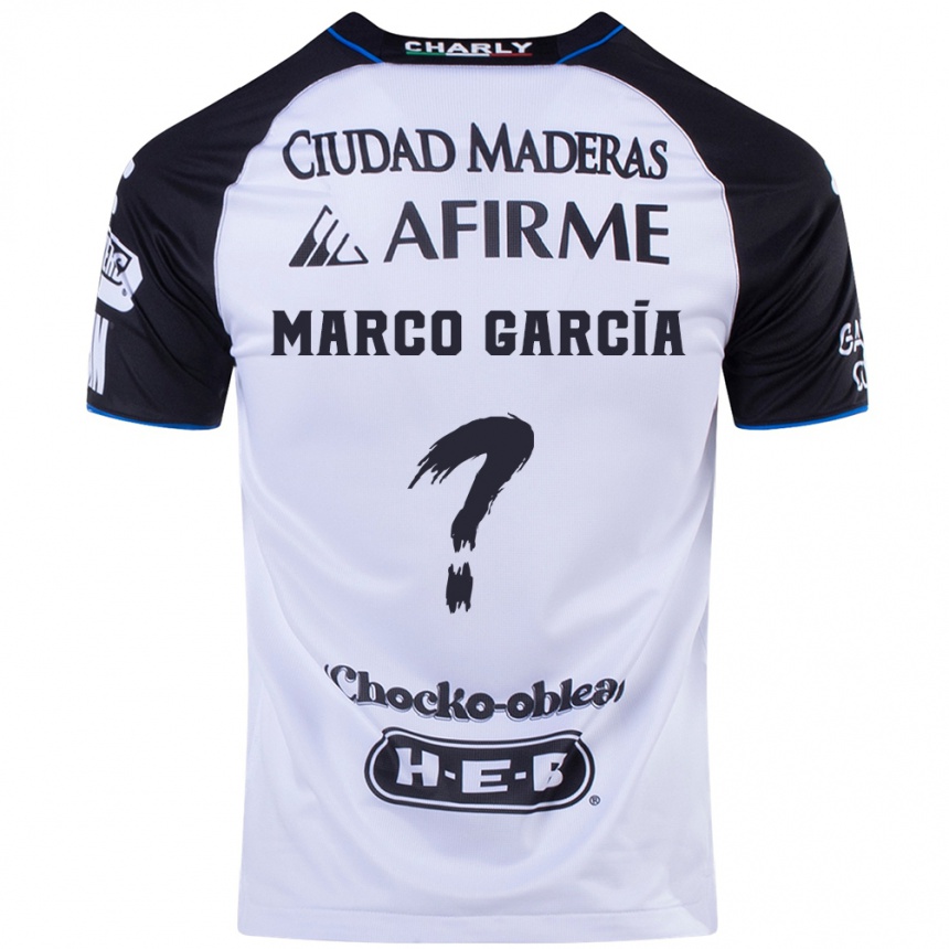 Niño Fútbol Camiseta Marco Garcia #0 Azul Negro 1ª Equipación 2024/25 México