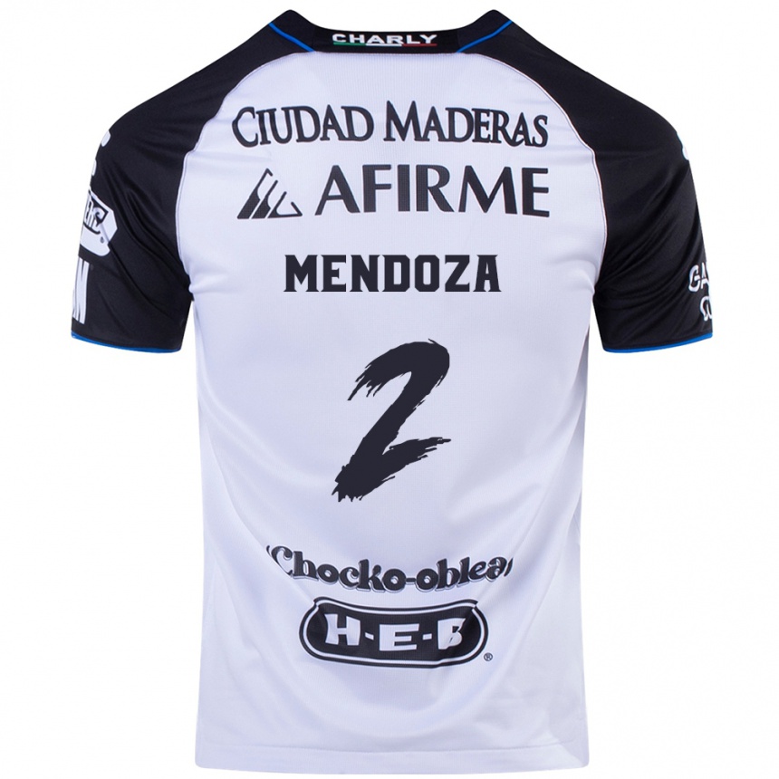 Niño Fútbol Camiseta Omar Mendoza #2 Azul Negro 1ª Equipación 2024/25 México