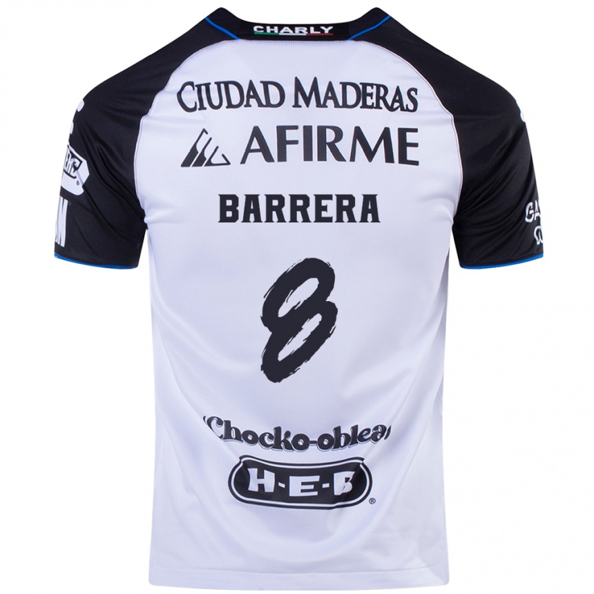 Niño Fútbol Camiseta Pablo Barrera #8 Azul Negro 1ª Equipación 2024/25 México