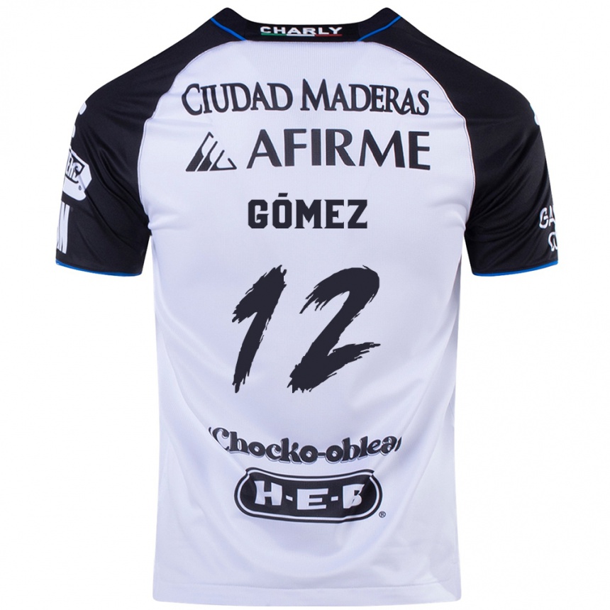 Niño Fútbol Camiseta Jaime Gómez #12 Azul Negro 1ª Equipación 2024/25 México