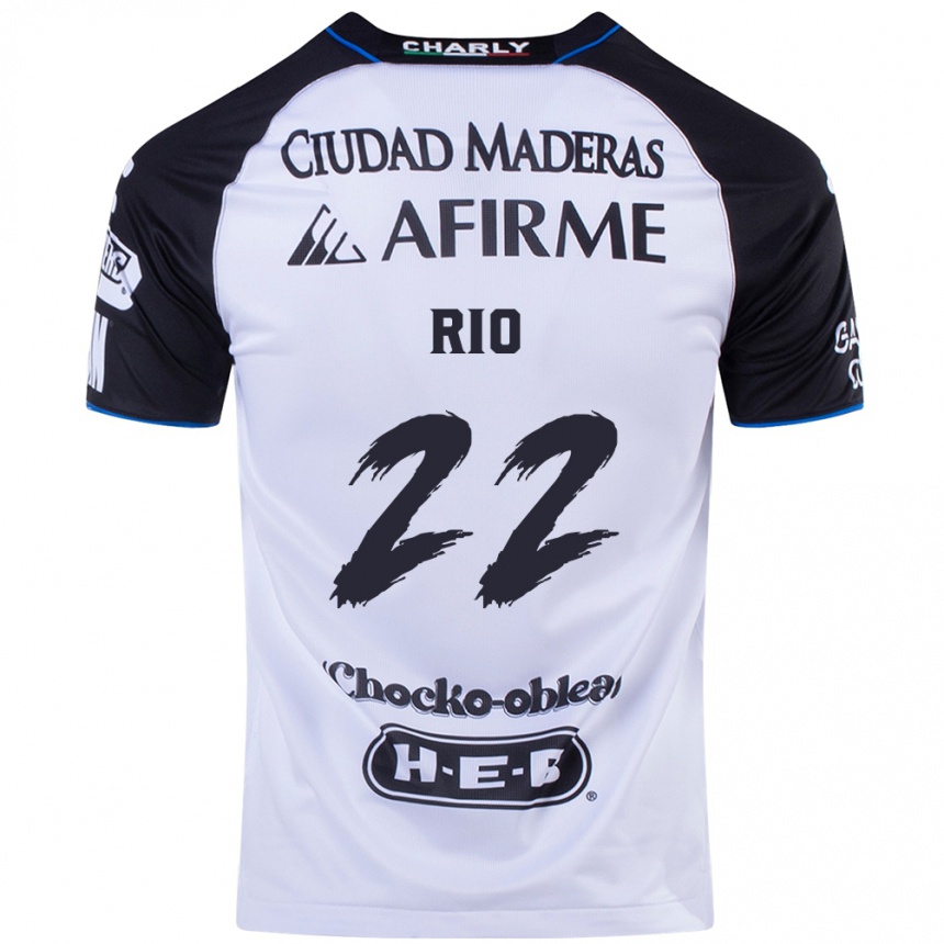 Niño Fútbol Camiseta Martín Rio #22 Azul Negro 1ª Equipación 2024/25 México