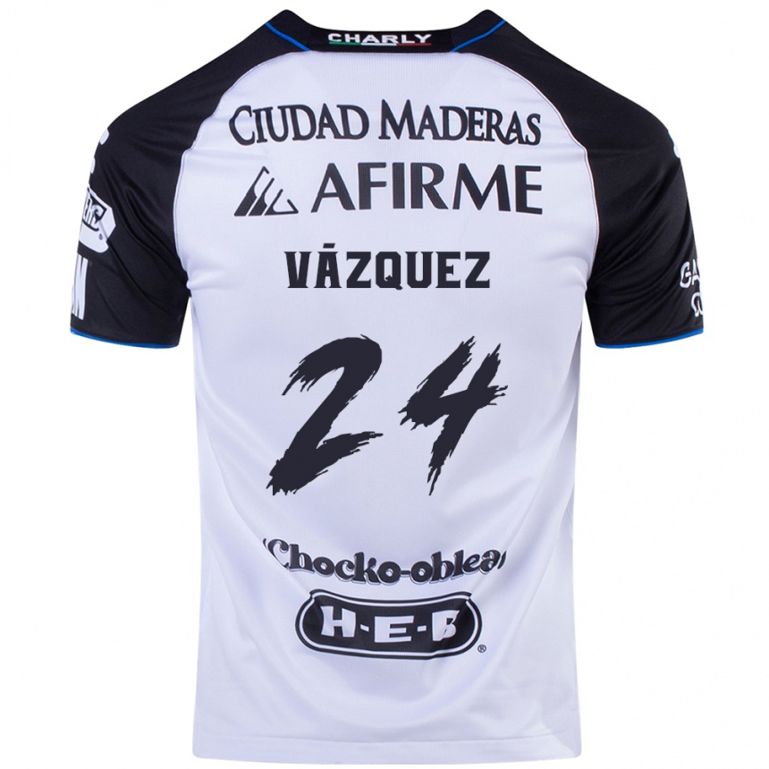 Niño Fútbol Camiseta Brayton Vázquez #24 Azul Negro 1ª Equipación 2024/25 México