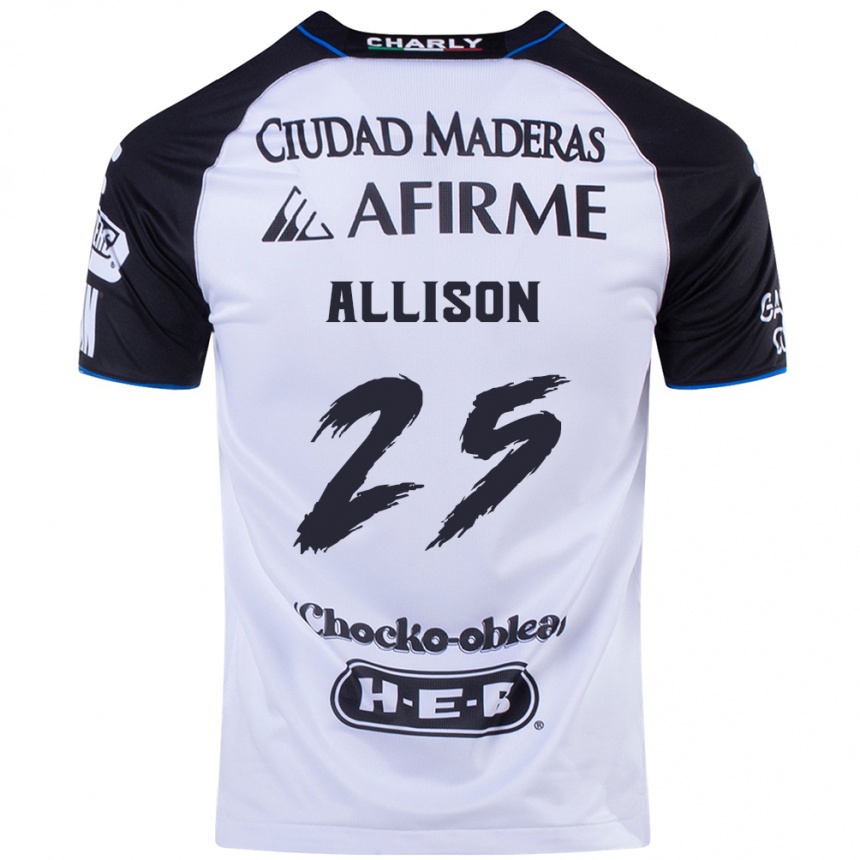 Niño Fútbol Camiseta Guillermo Allison #25 Azul Negro 1ª Equipación 2024/25 México