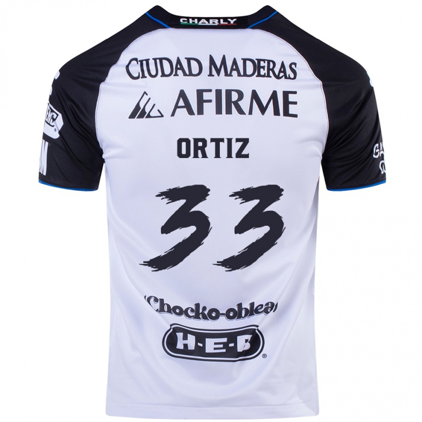 Niño Fútbol Camiseta Pablo Ortiz #33 Azul Negro 1ª Equipación 2024/25 México