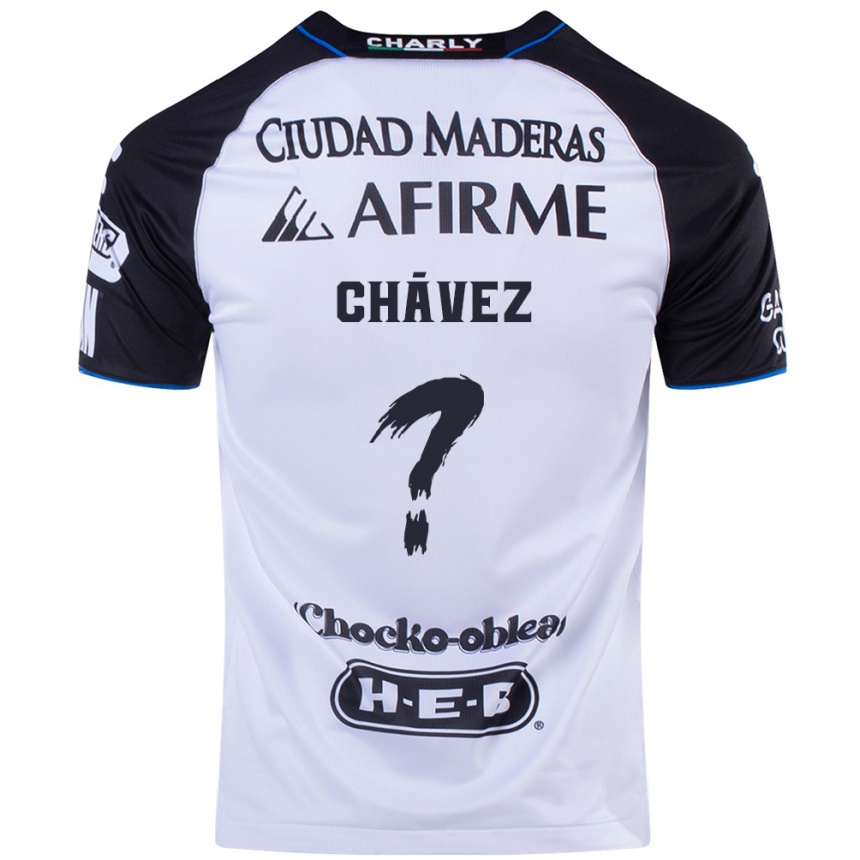 Niño Fútbol Camiseta Leonardo Chávez #0 Azul Negro 1ª Equipación 2024/25 México