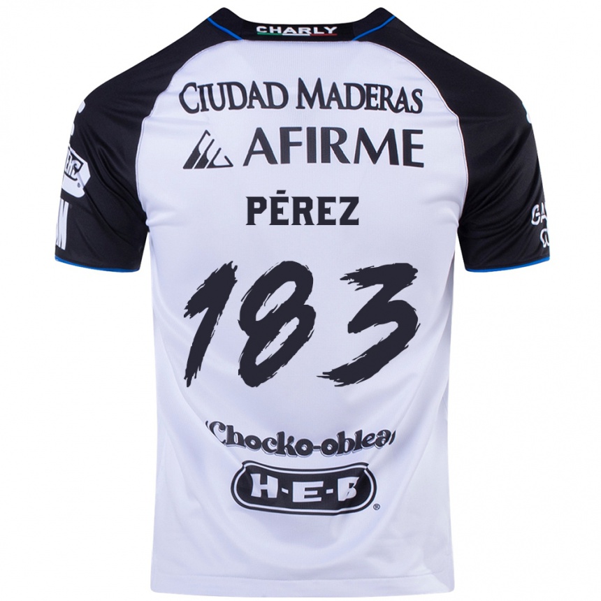 Niño Fútbol Camiseta Aldahir Pérez #183 Azul Negro 1ª Equipación 2024/25 México