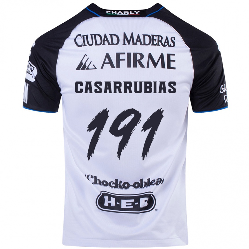 Niño Fútbol Camiseta Aaron Casarrubias #191 Azul Negro 1ª Equipación 2024/25 México