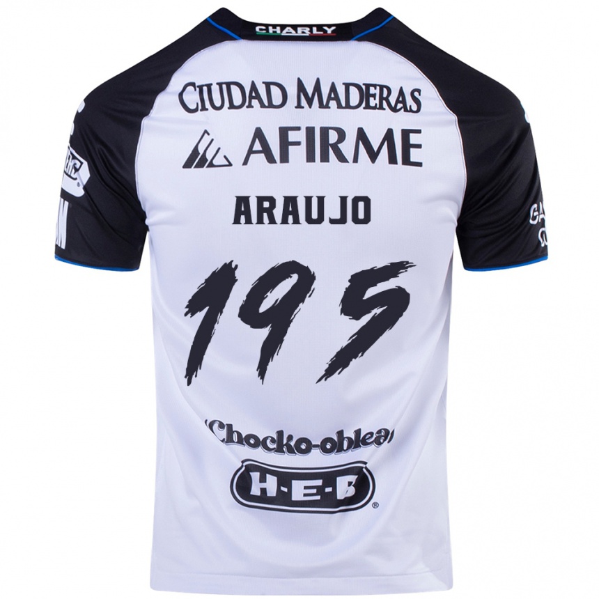 Niño Fútbol Camiseta Diego Araujo #195 Azul Negro 1ª Equipación 2024/25 México