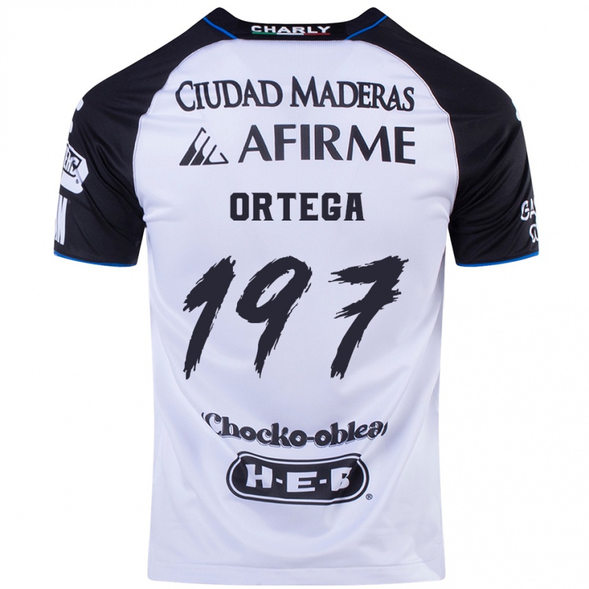 Niño Fútbol Camiseta Javier Ortega #197 Azul Negro 1ª Equipación 2024/25 México