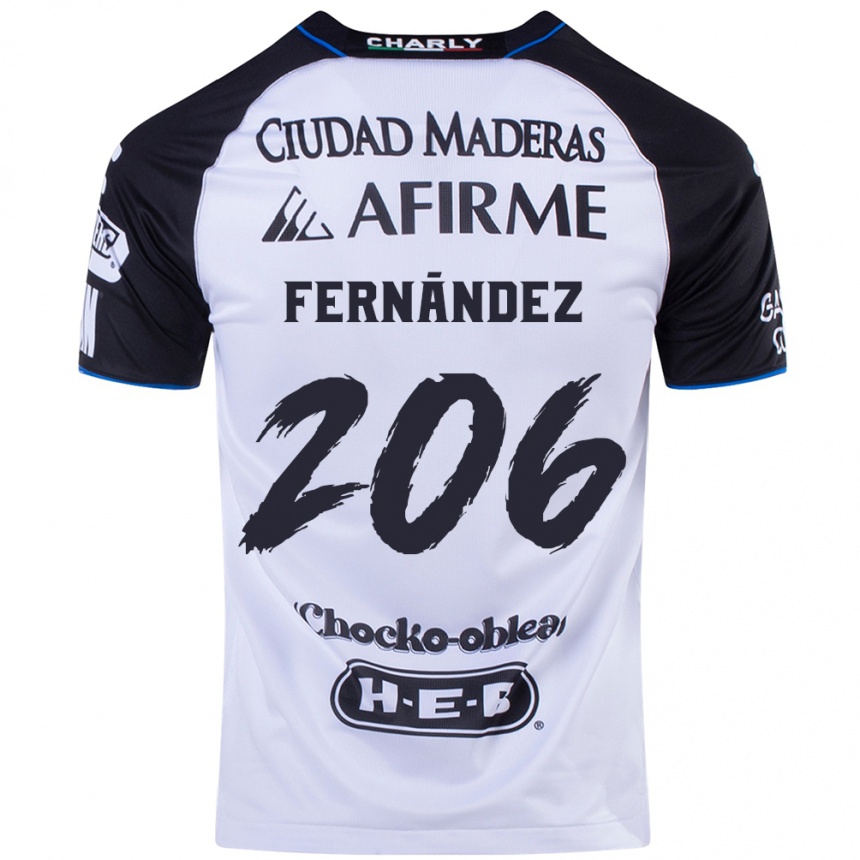 Niño Fútbol Camiseta Erik Fernández #206 Azul Negro 1ª Equipación 2024/25 México