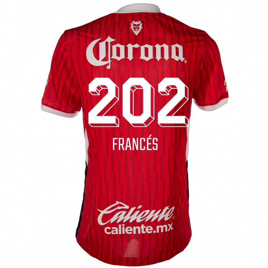 Niño Fútbol Camiseta Lenin Francés #202 Rojo Blanco 1ª Equipación 2024/25 México