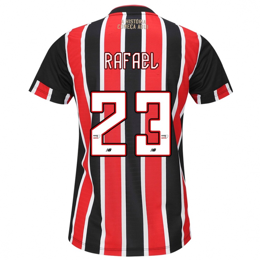 Niño Fútbol Camiseta Rafael #23 Negro Rojo Blanco 2ª Equipación 2024/25 México