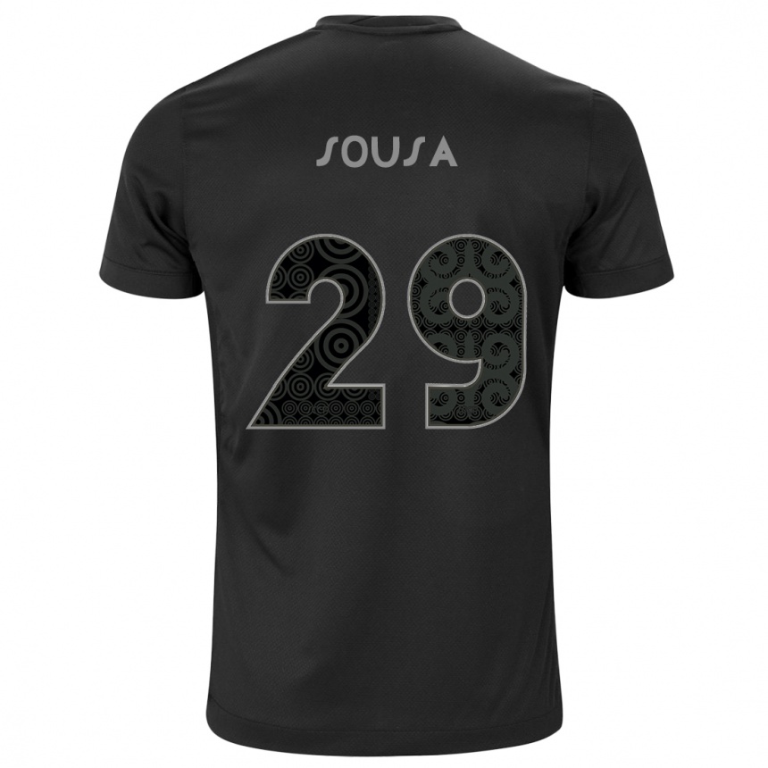 Niño Fútbol Camiseta Arthur Sousa #29 Negro 2ª Equipación 2024/25 México